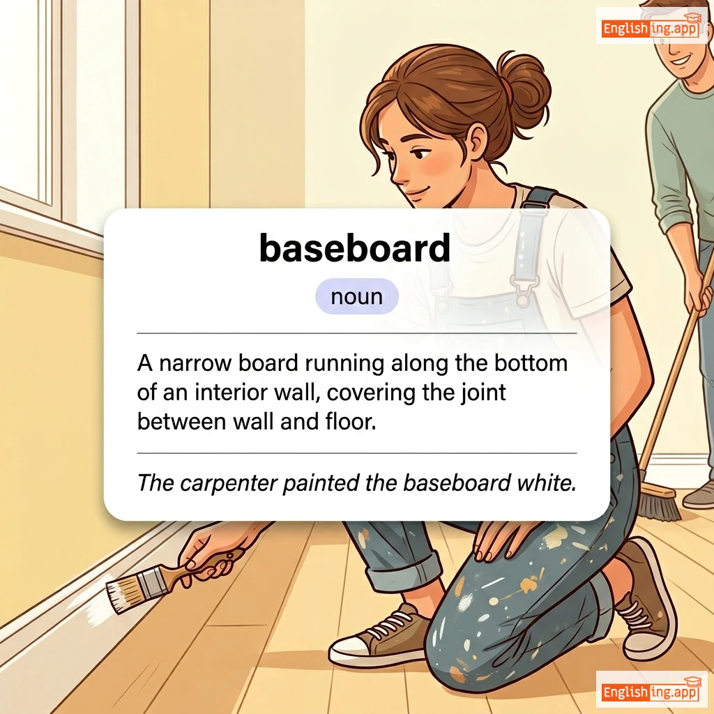 baseboard definition card — visual illustration of the meaning
