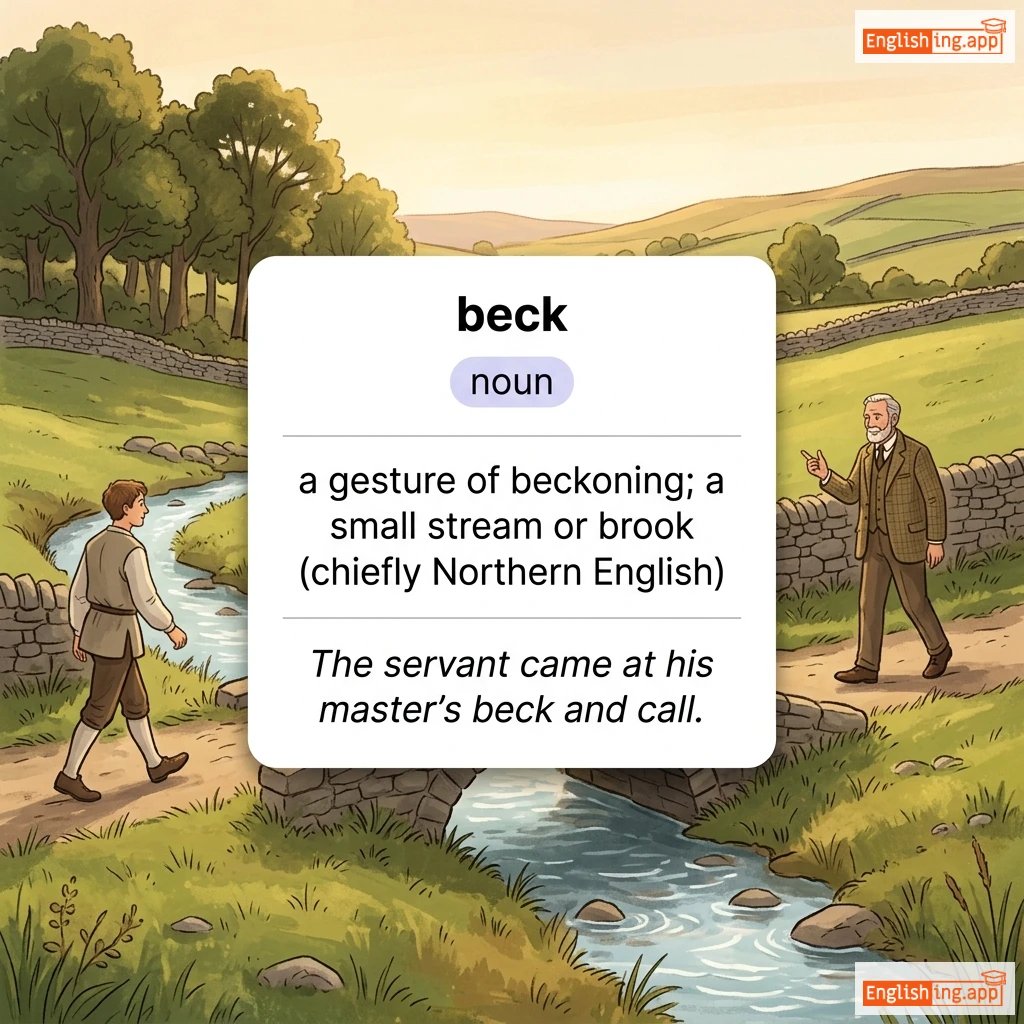 beck definition card — visual illustration of the meaning