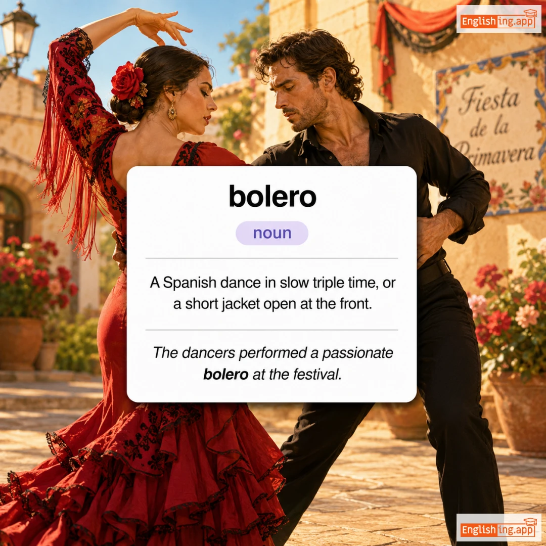 bolero definition card — visual illustration of the meaning