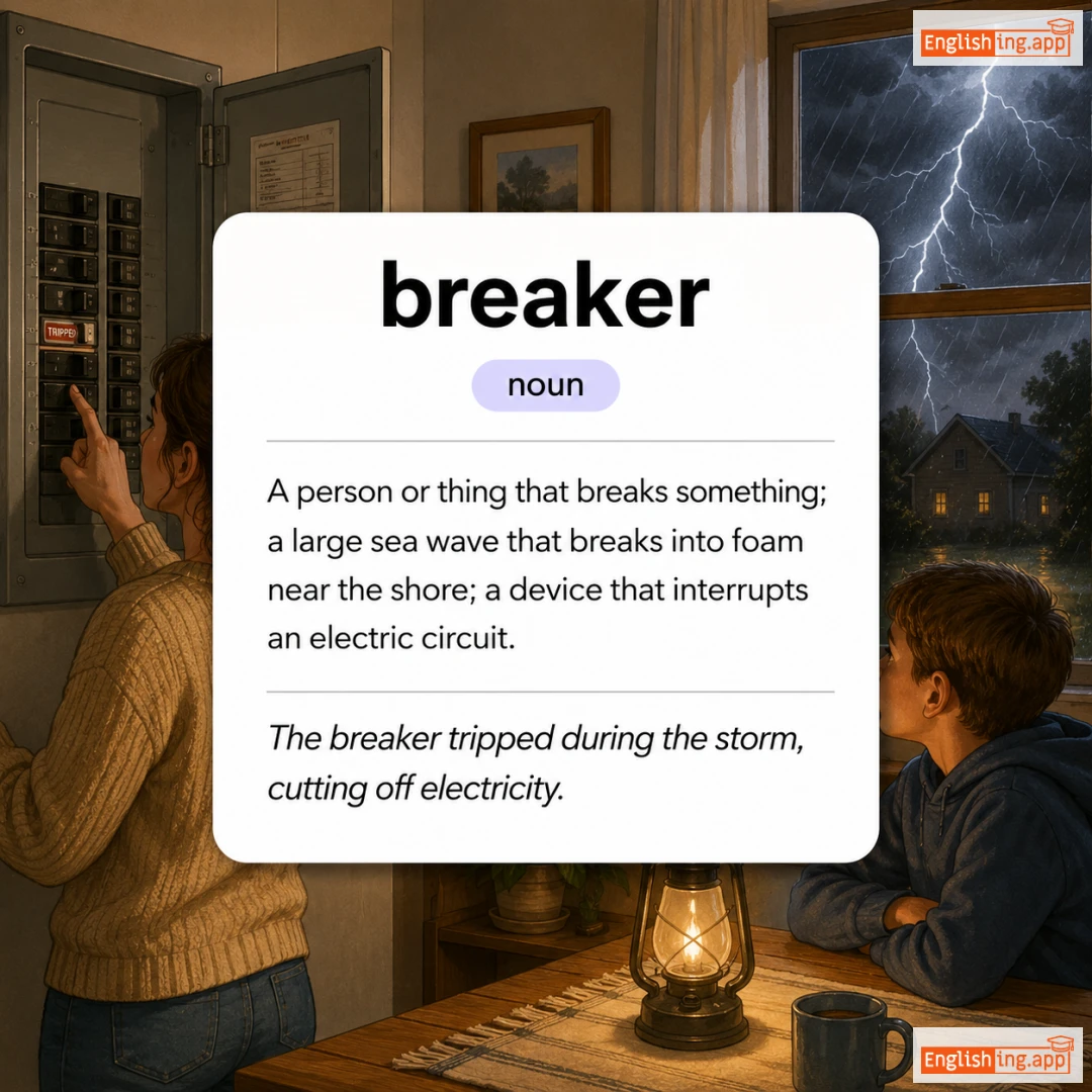 breaker definition card — visual illustration of the meaning
