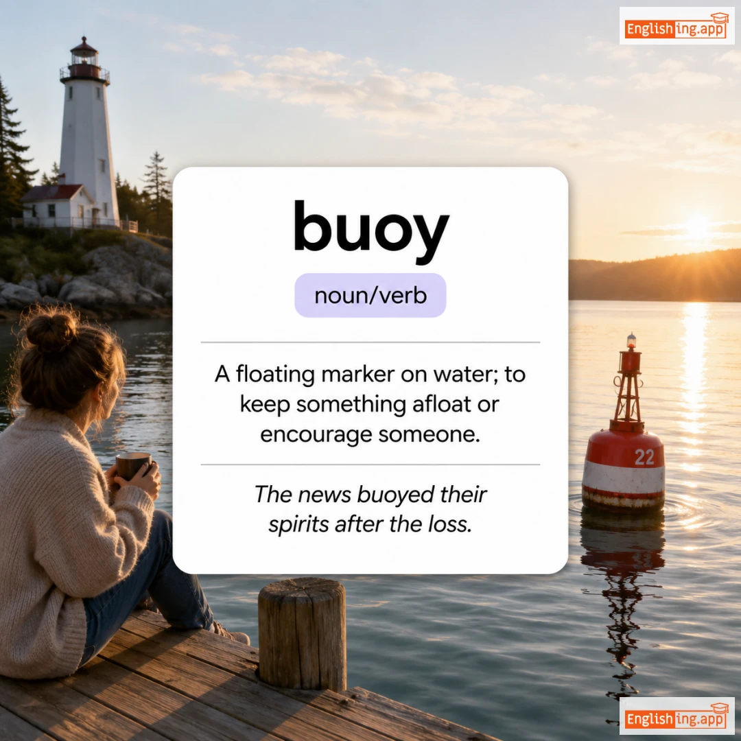 buoy definition card — visual illustration of the meaning