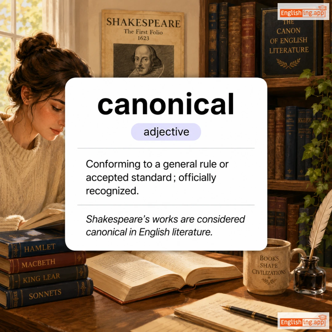 canonical definition card — visual illustration of the meaning