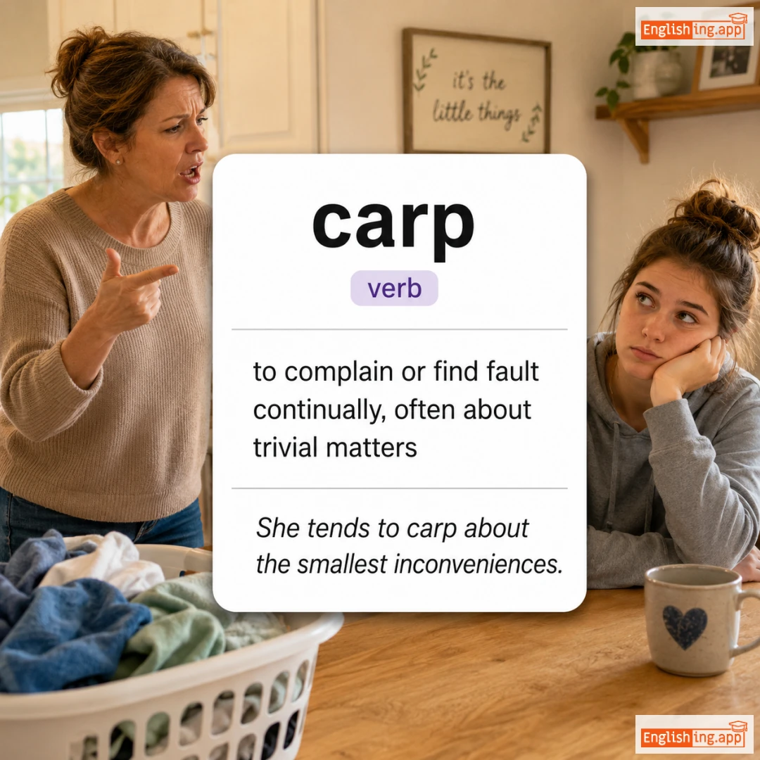 carp definition card — visual illustration of the meaning