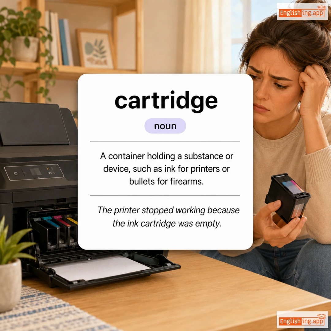 cartridge definition card — visual illustration of the meaning