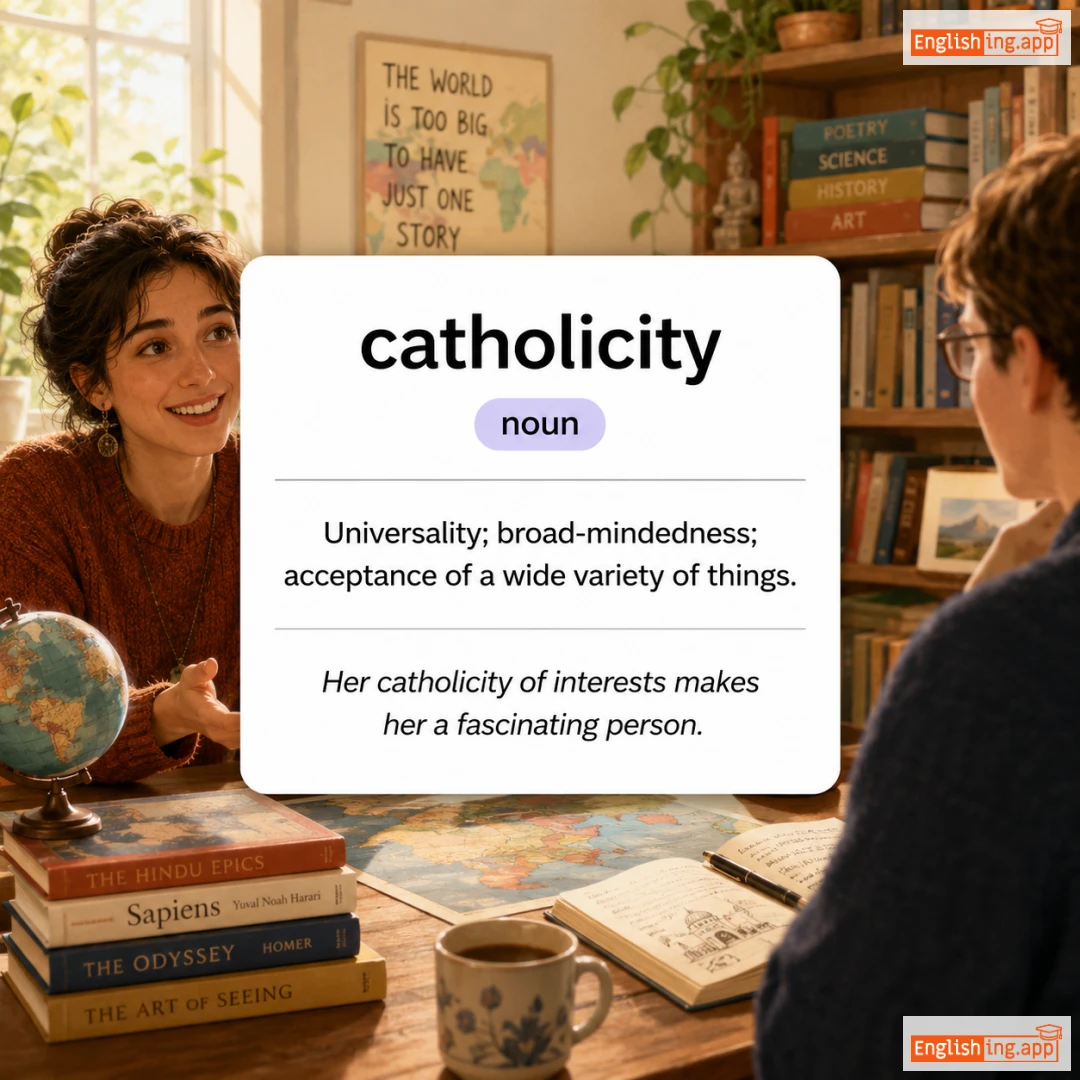 catholicity definition card — visual illustration of the meaning
