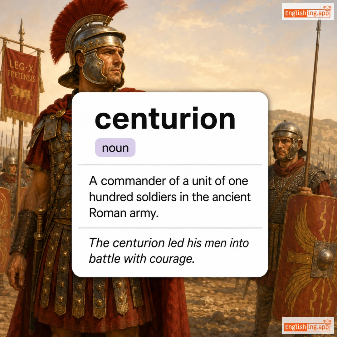 centurion definition card — visual illustration of the meaning