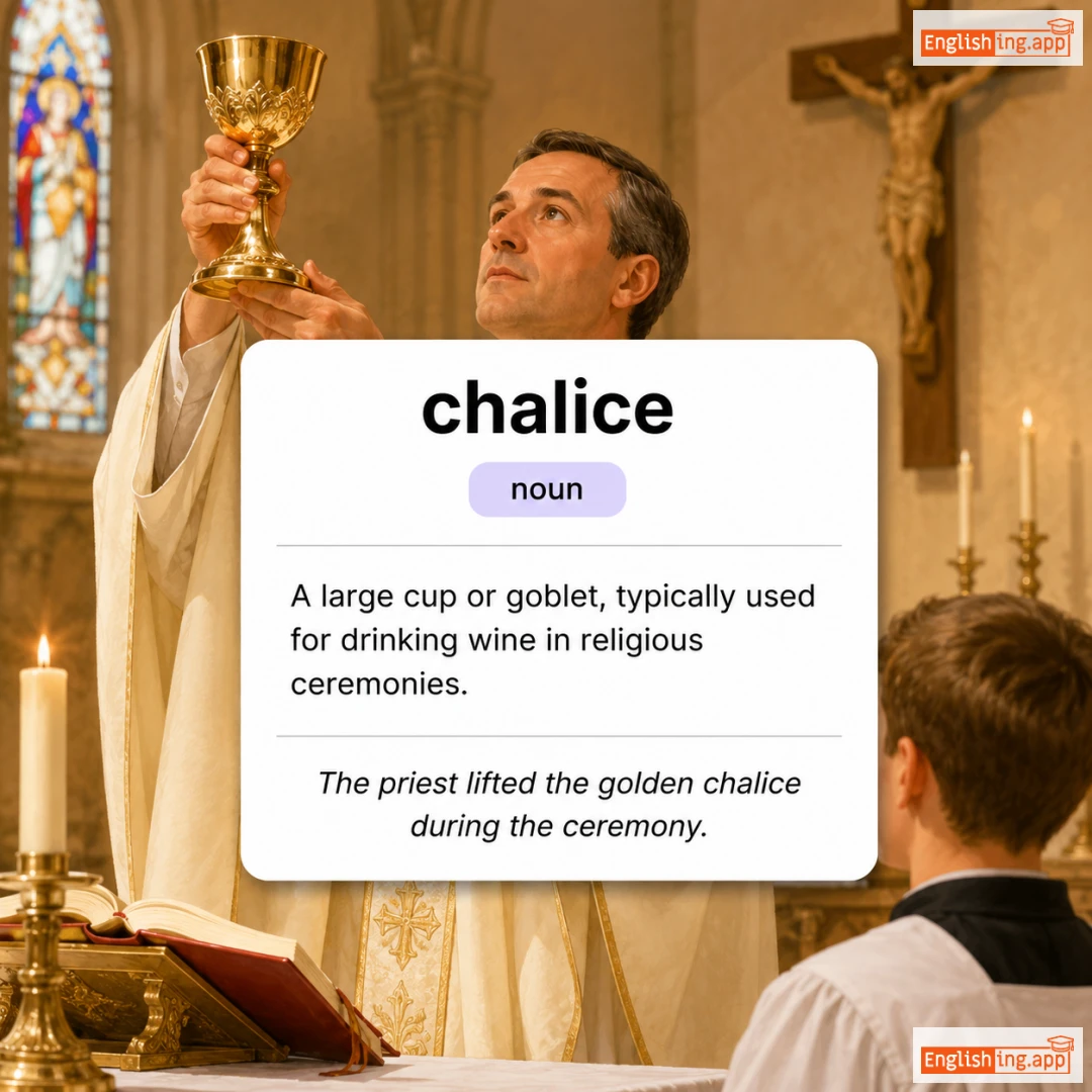 chalice definition card — visual illustration of the meaning