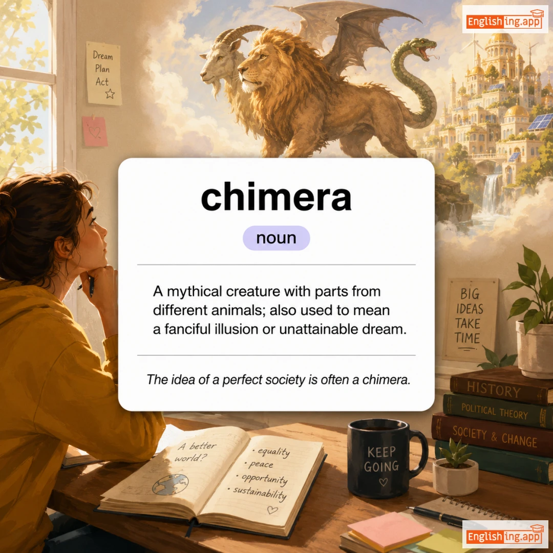 chimera definition card — visual illustration of the meaning