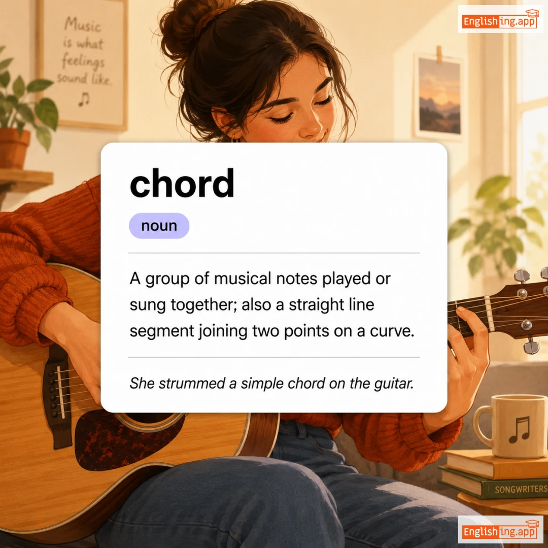 chord definition card — visual illustration of the meaning