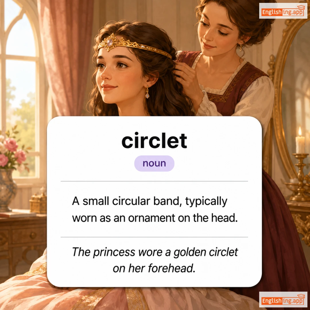 circlet definition card — visual illustration of the meaning