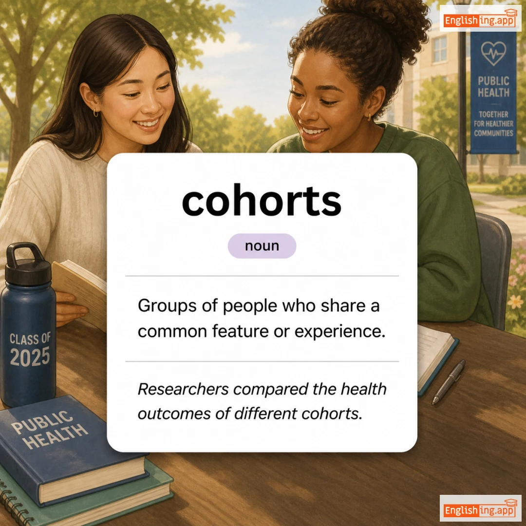 cohorts definition card — visual illustration of the meaning