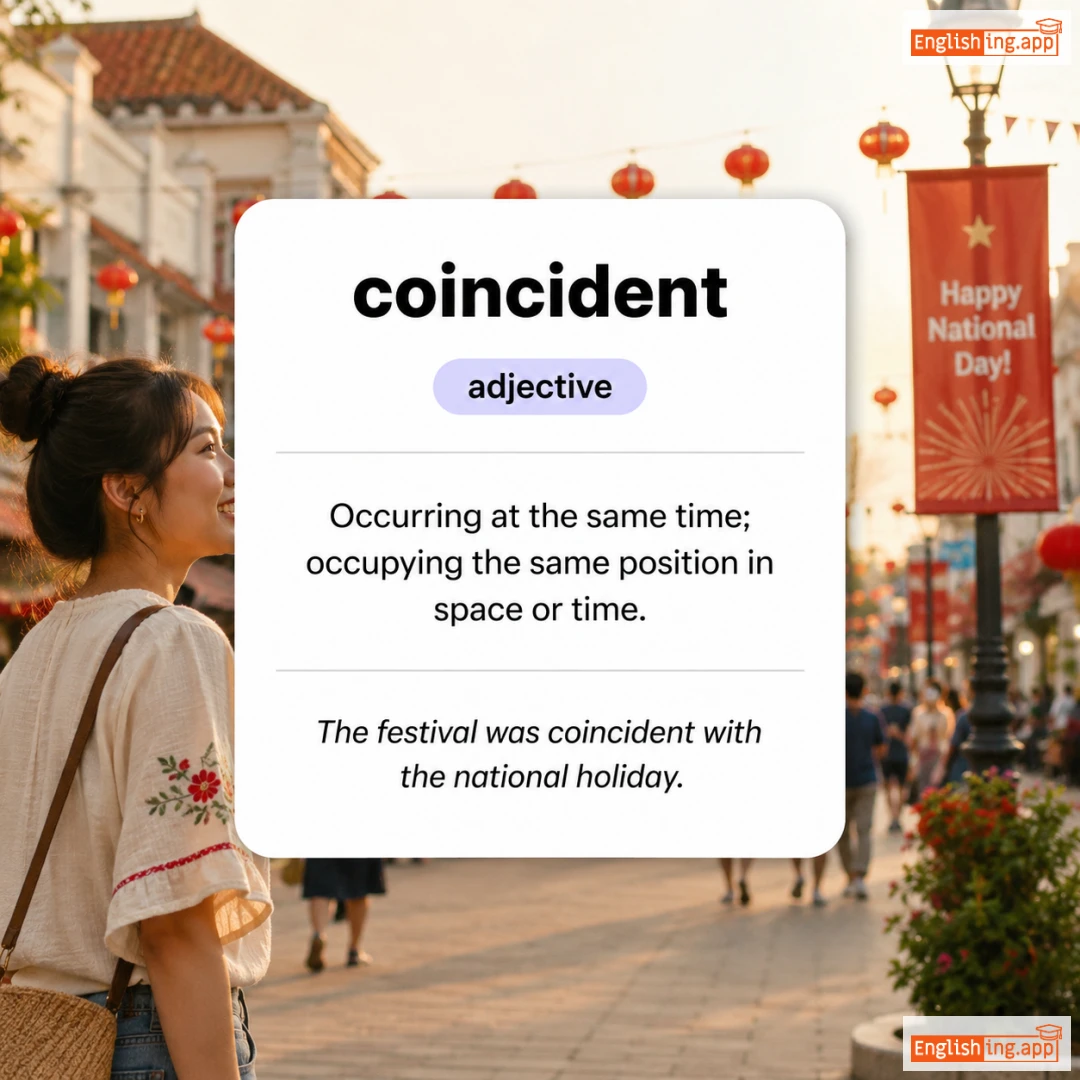 coincident definition card — visual illustration of the meaning