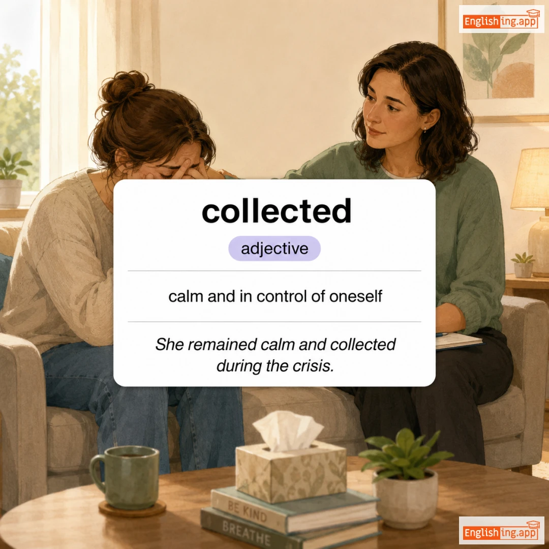 collected definition card — visual illustration of the meaning