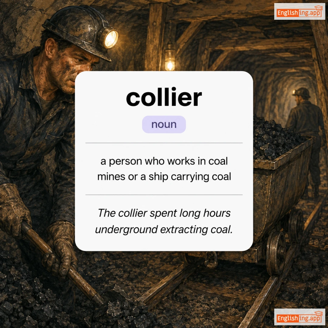 collier definition card — visual illustration of the meaning