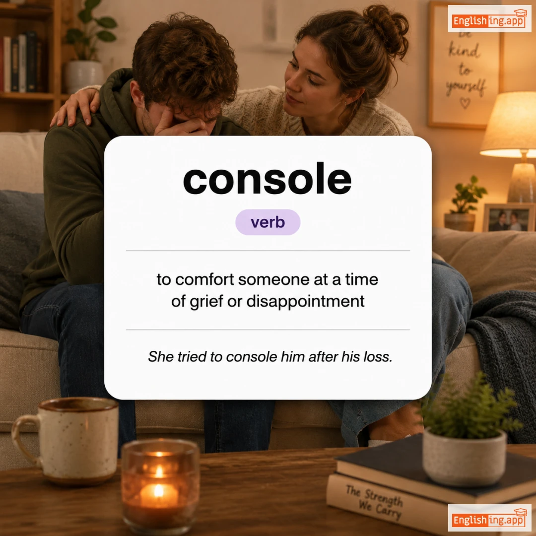 console definition card — visual illustration of the meaning