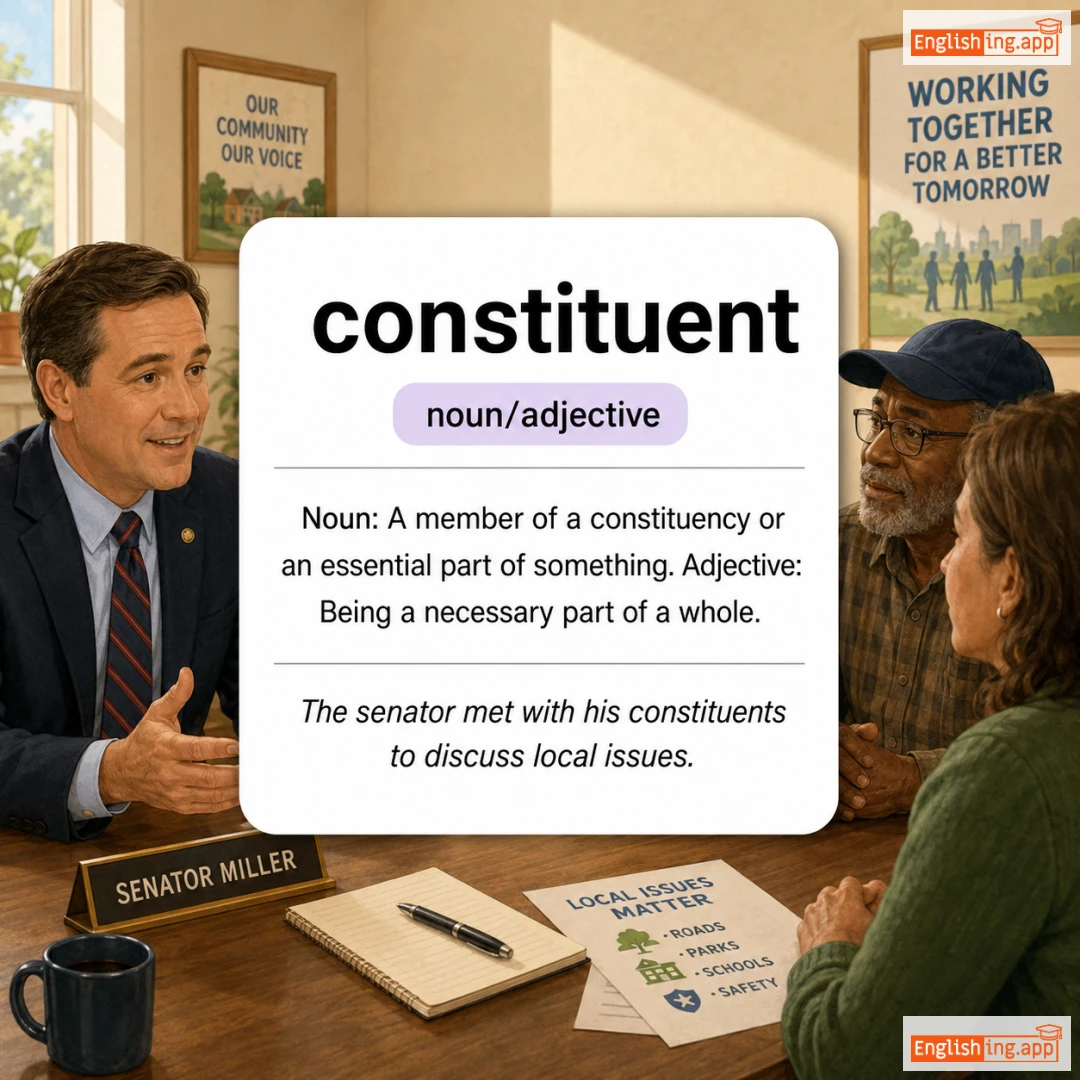 constituent definition card — visual illustration of the meaning