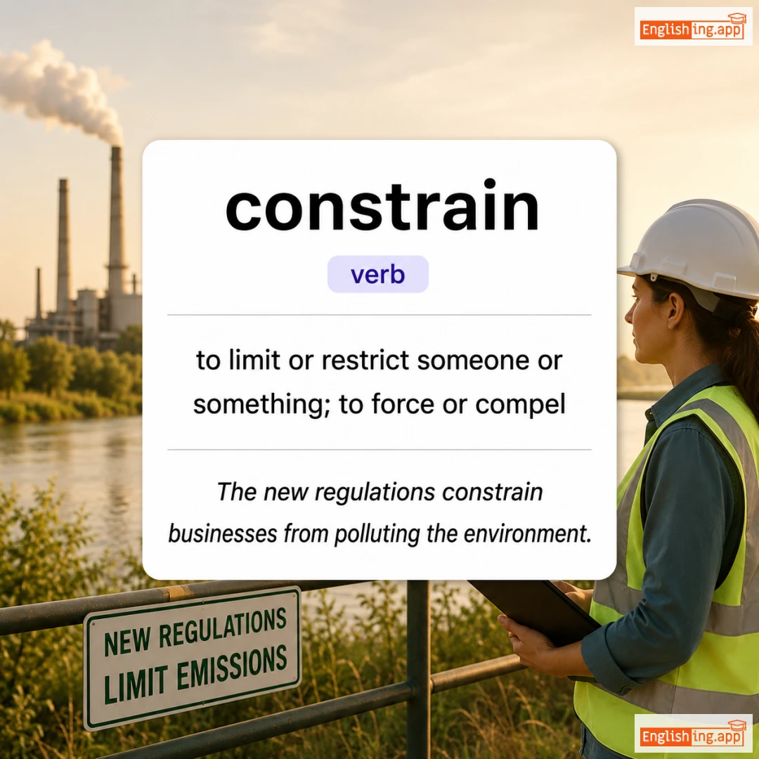 constrain definition card — visual illustration of the meaning