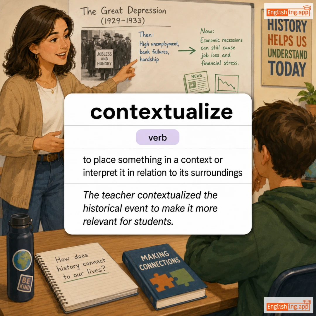 contextualize definition card — visual illustration of the meaning