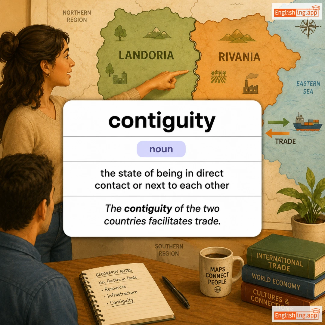 contiguity definition card — visual illustration of the meaning