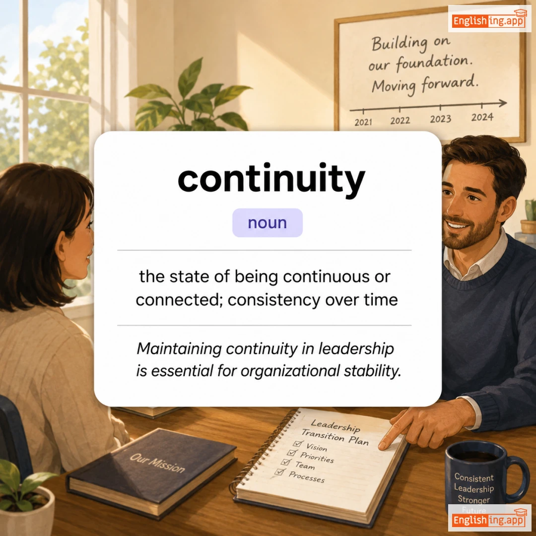 continuity definition card — visual illustration of the meaning