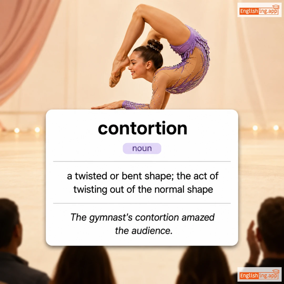contortion definition card — visual illustration of the meaning