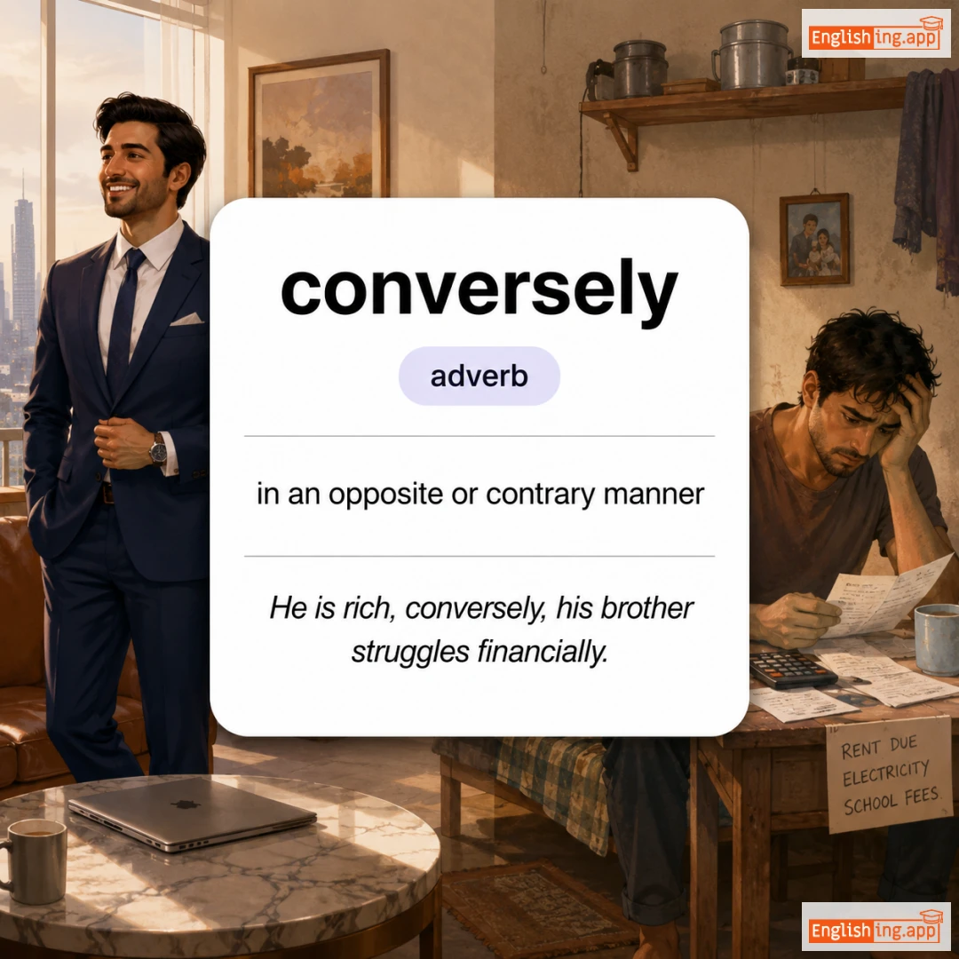 conversely definition card — visual illustration of the meaning
