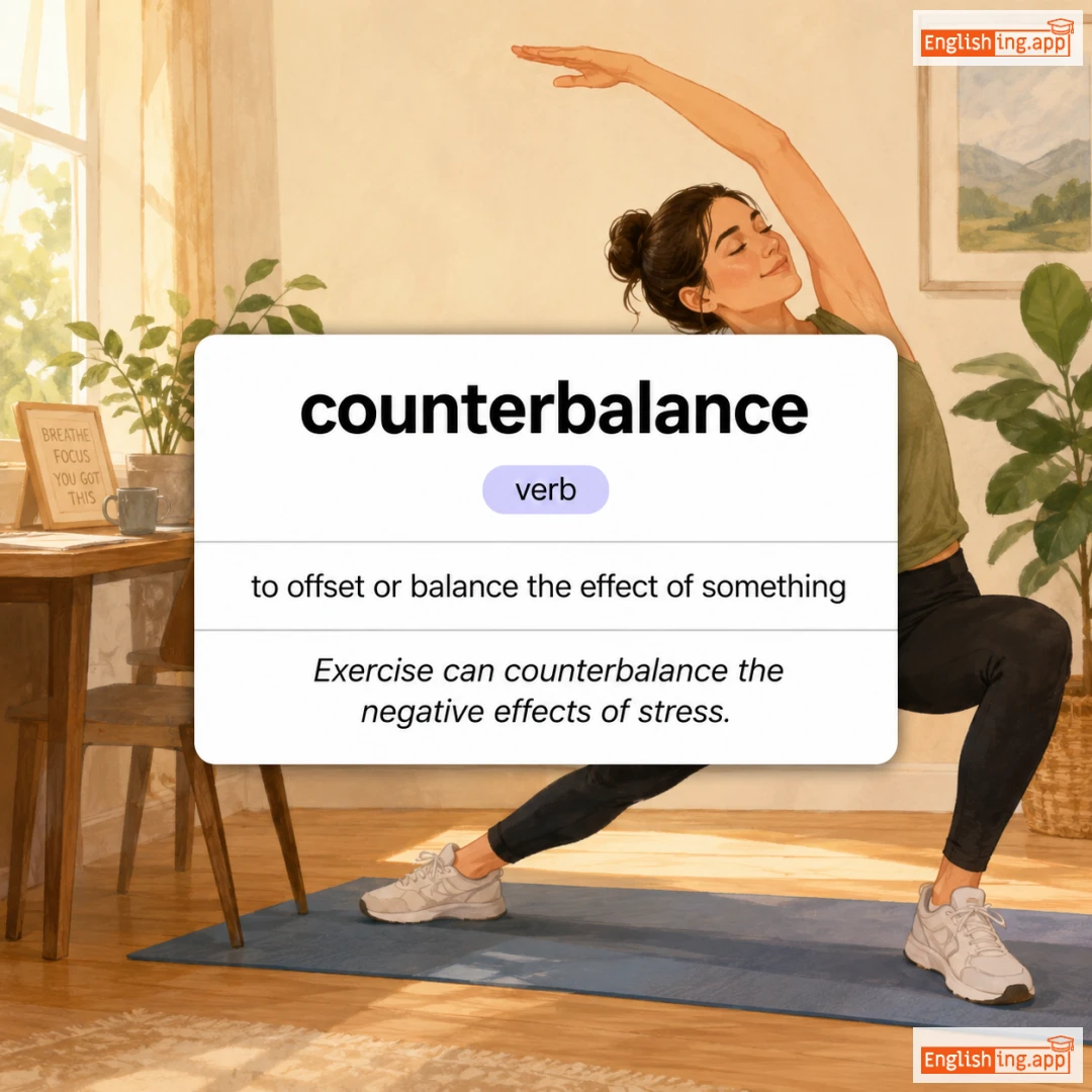 counterbalance definition card — visual illustration of the meaning