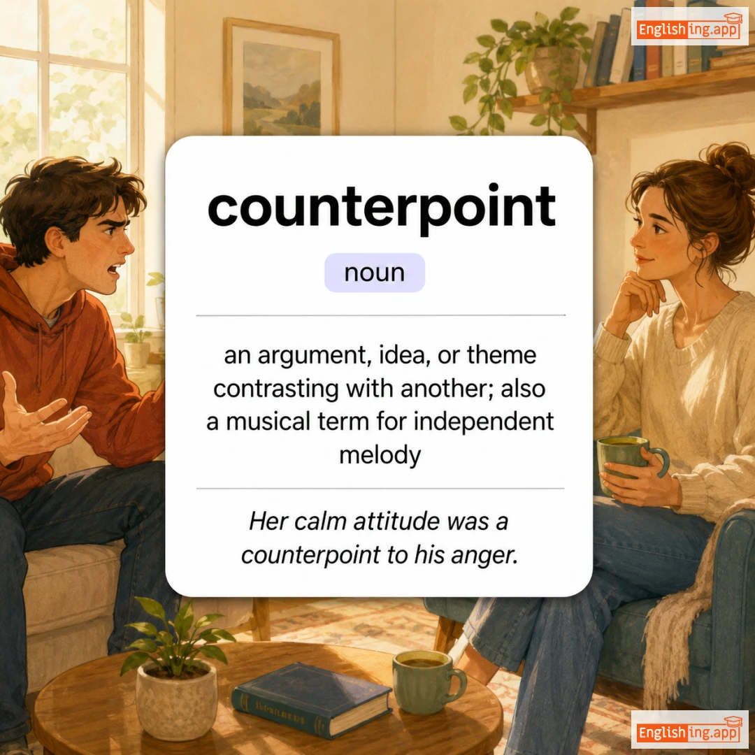 counterpoint definition card — visual illustration of the meaning
