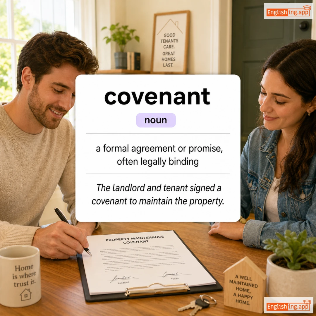 covenant definition card — visual illustration of the meaning