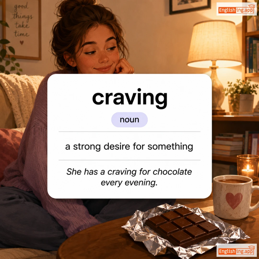 craving definition card — visual illustration of the meaning