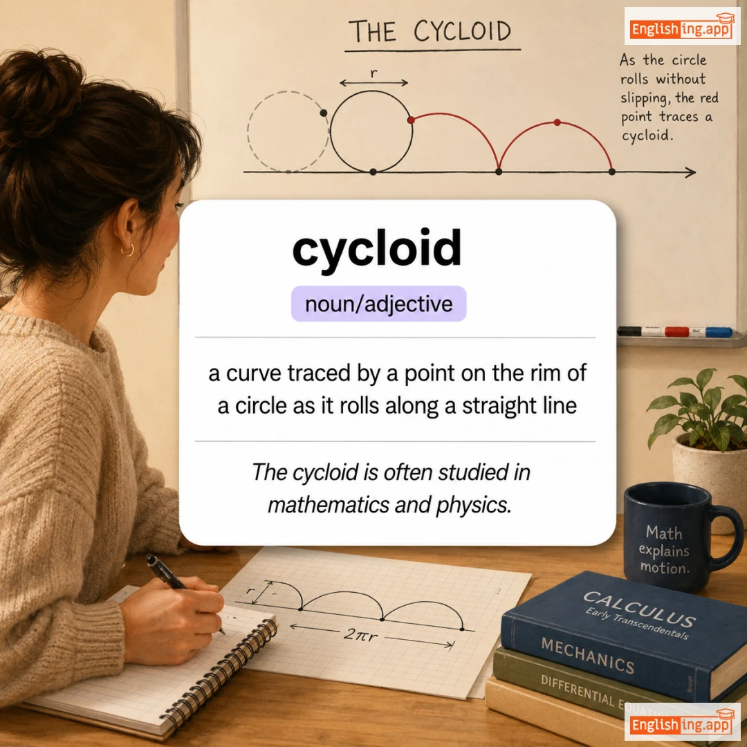 cycloid definition card — visual illustration of the meaning