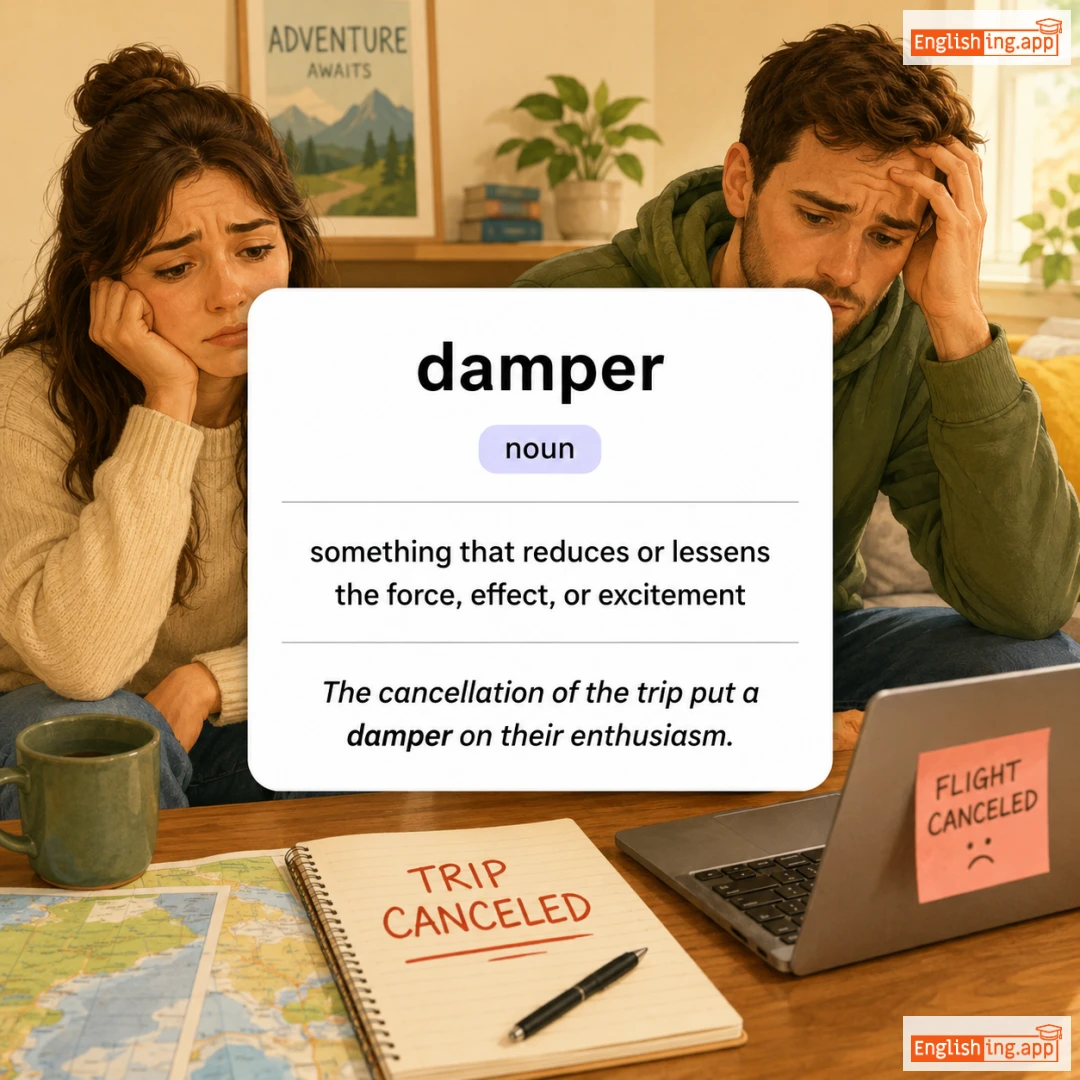 damper definition card — visual illustration of the meaning