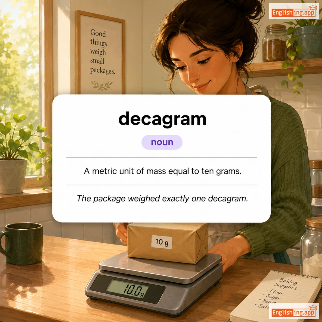decagram definition card — visual illustration of the meaning