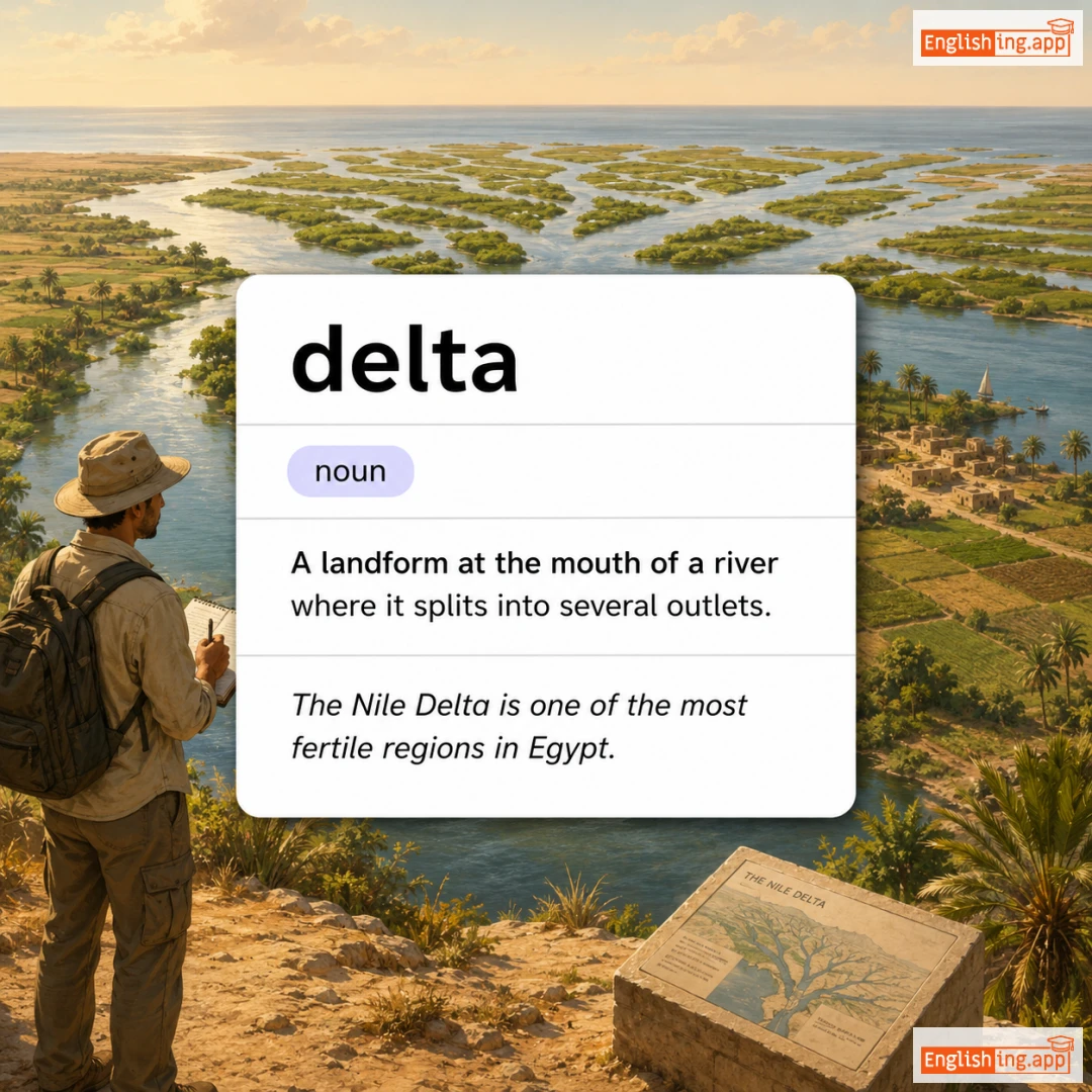 delta definition card — visual illustration of the meaning