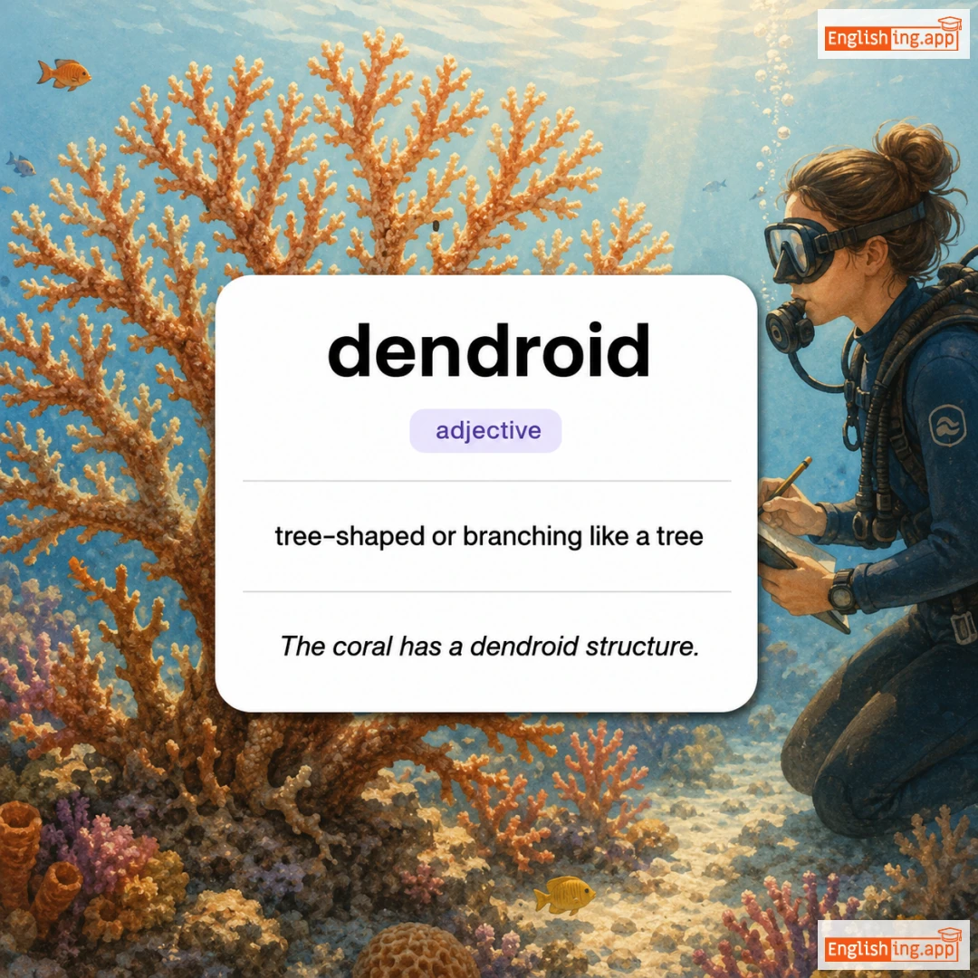 dendroid definition card — visual illustration of the meaning