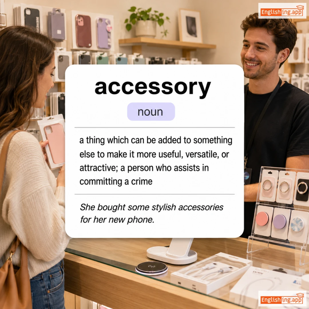 accessory definition card — visual illustration of the meaning