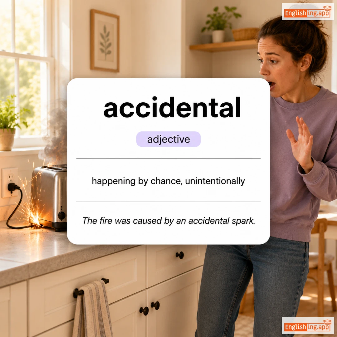 accidental definition card — visual illustration of the meaning