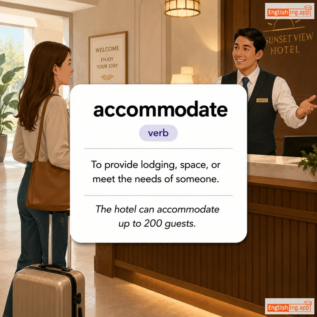 accommodate definition card — visual illustration of the meaning