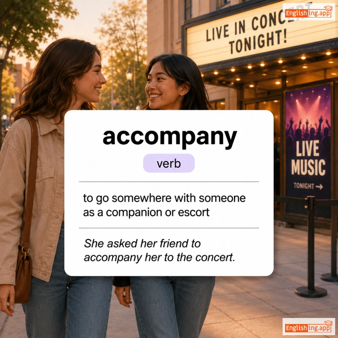 accompany definition card — visual illustration of the meaning
