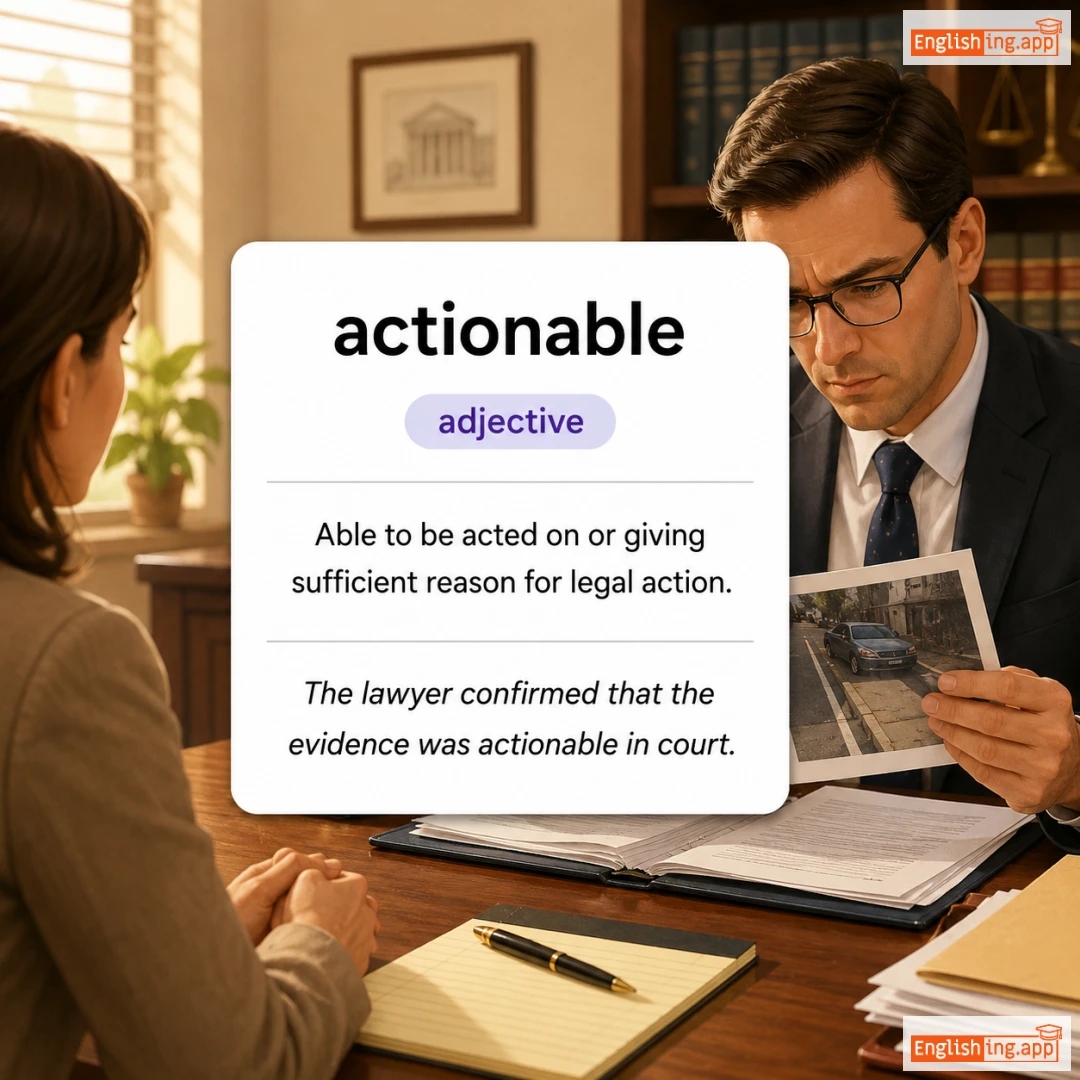 actionable definition card — visual illustration of the meaning