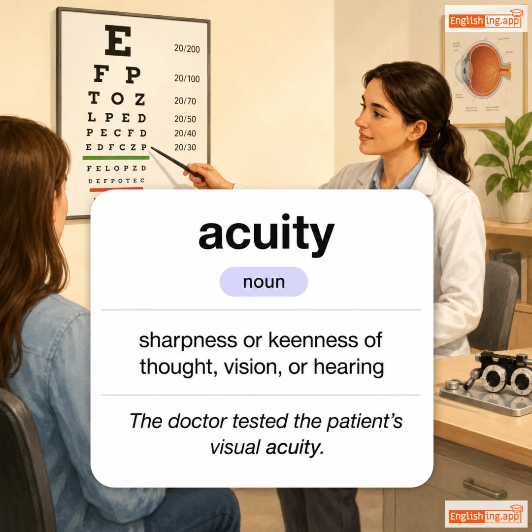 acuity definition card — visual illustration of the meaning