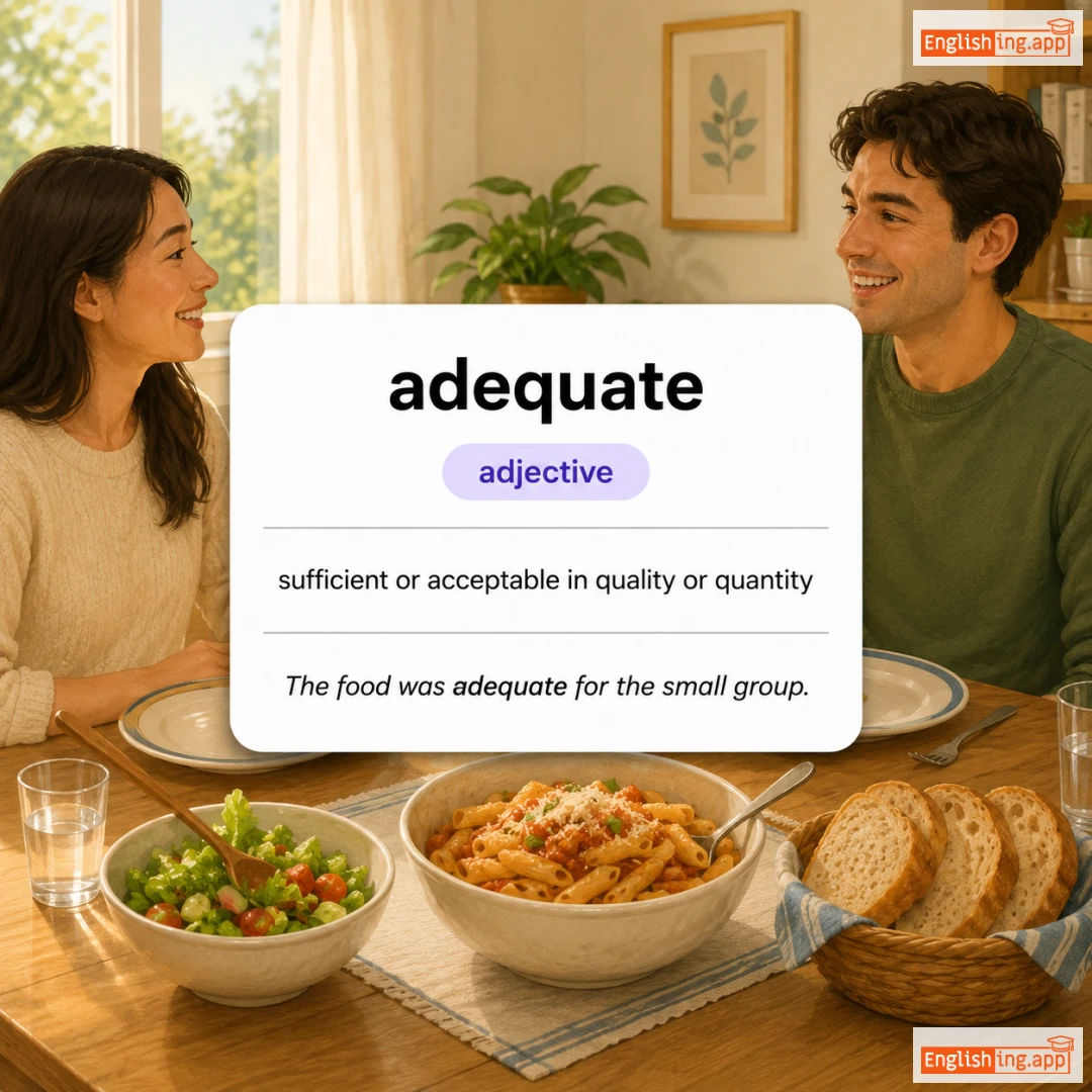 adequate definition card — visual illustration of the meaning