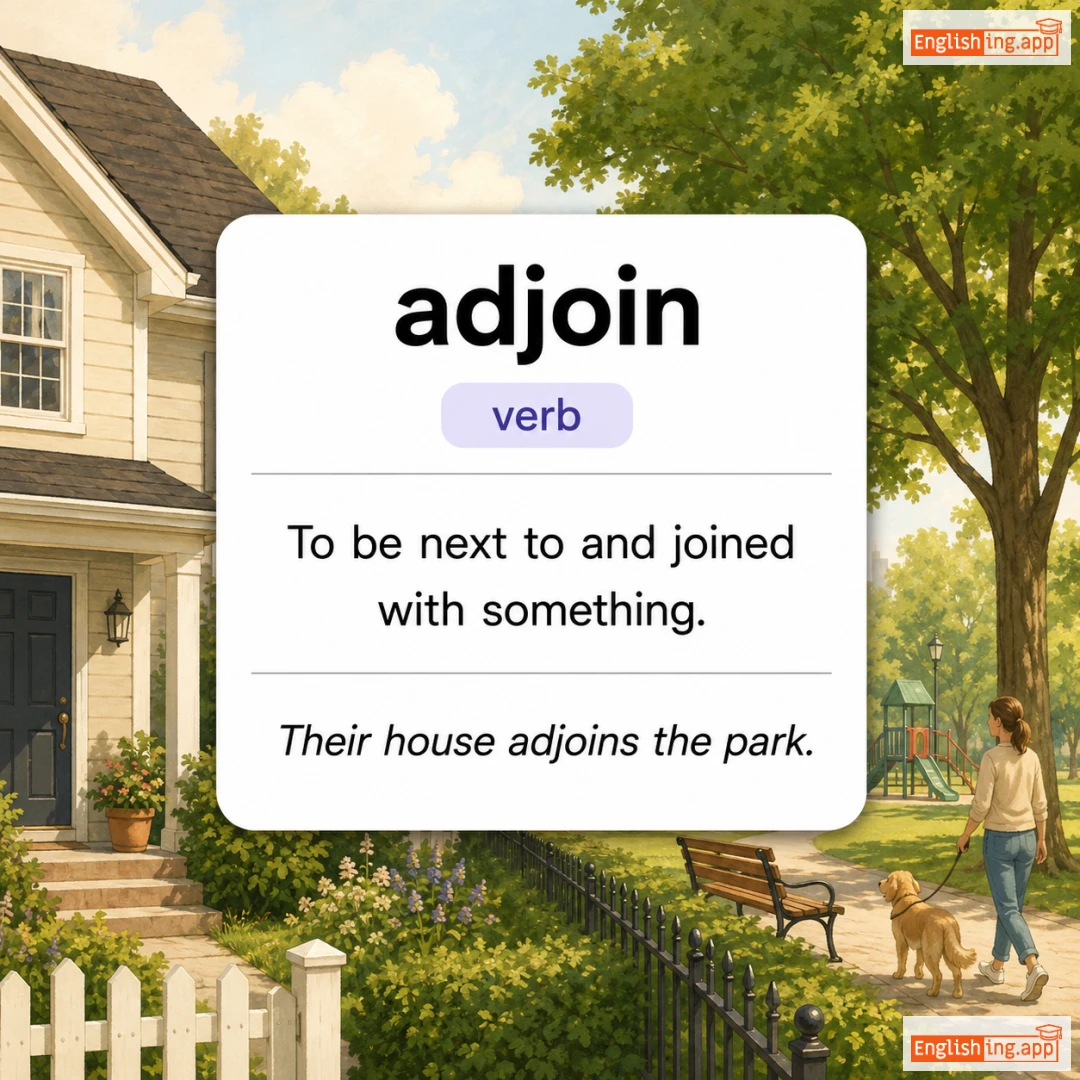 adjoin definition card — visual illustration of the meaning
