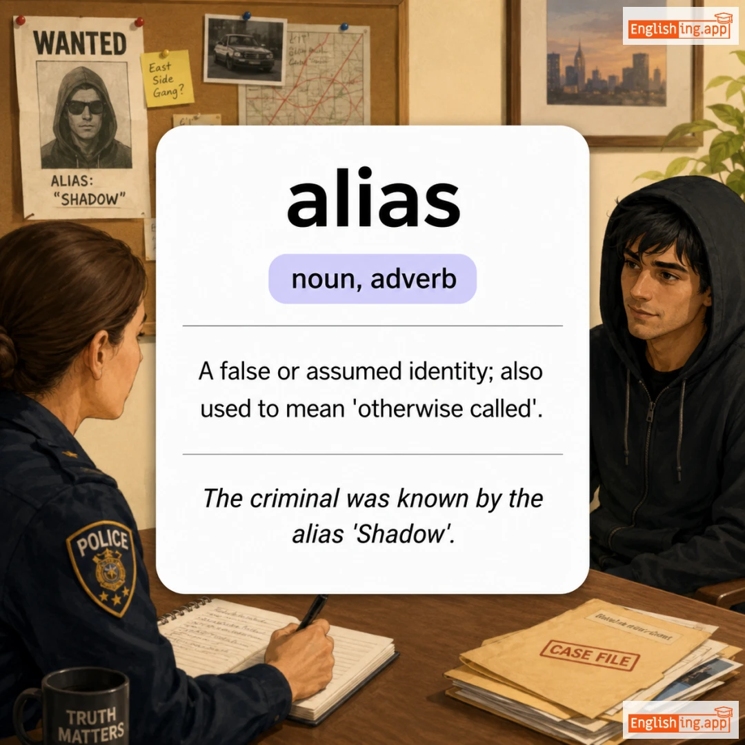alias definition card — visual illustration of the meaning