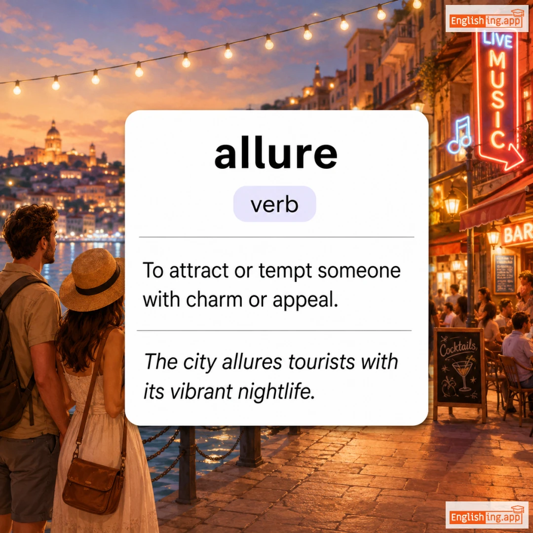 allure definition card — visual illustration of the meaning