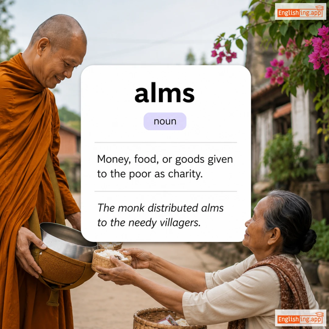 alms definition card — visual illustration of the meaning