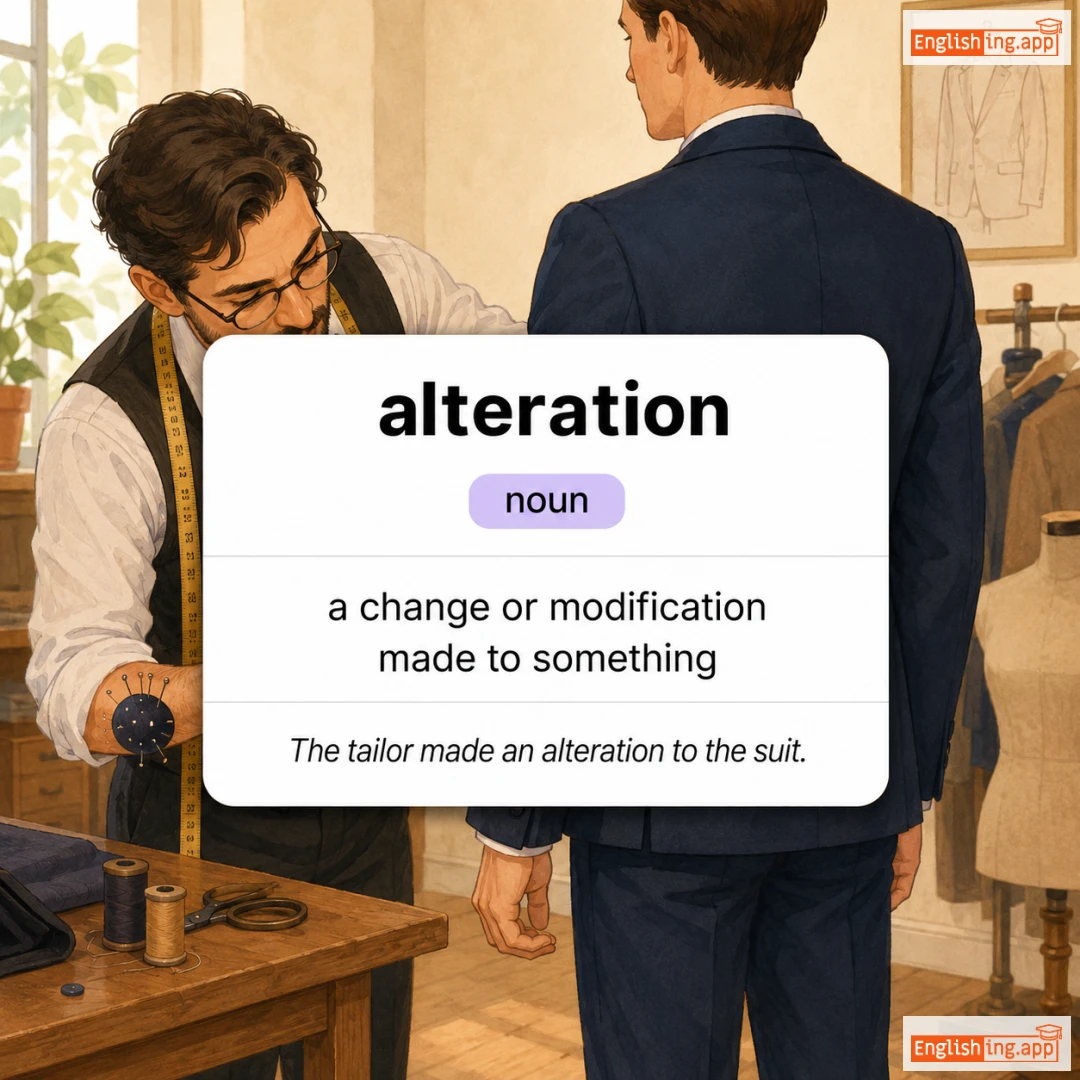 alteration definition card — visual illustration of the meaning