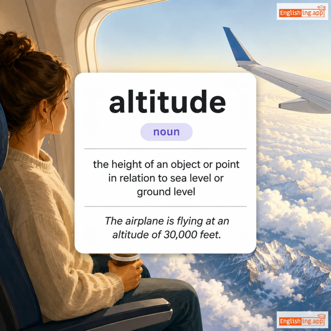 altitude definition card — visual illustration of the meaning