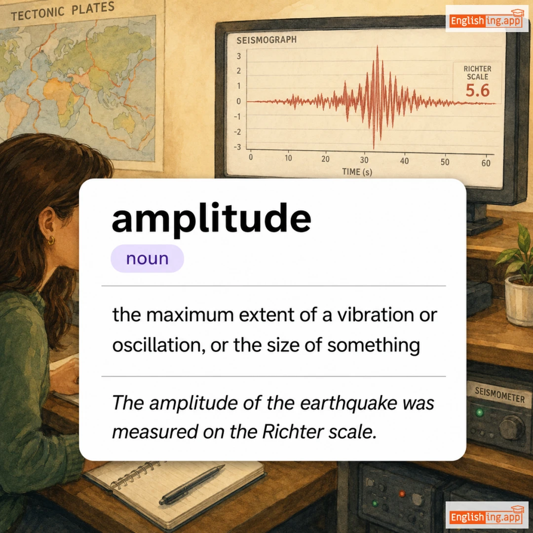 amplitude definition card — visual illustration of the meaning