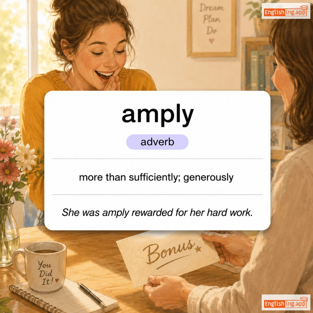 amply definition card — visual illustration of the meaning